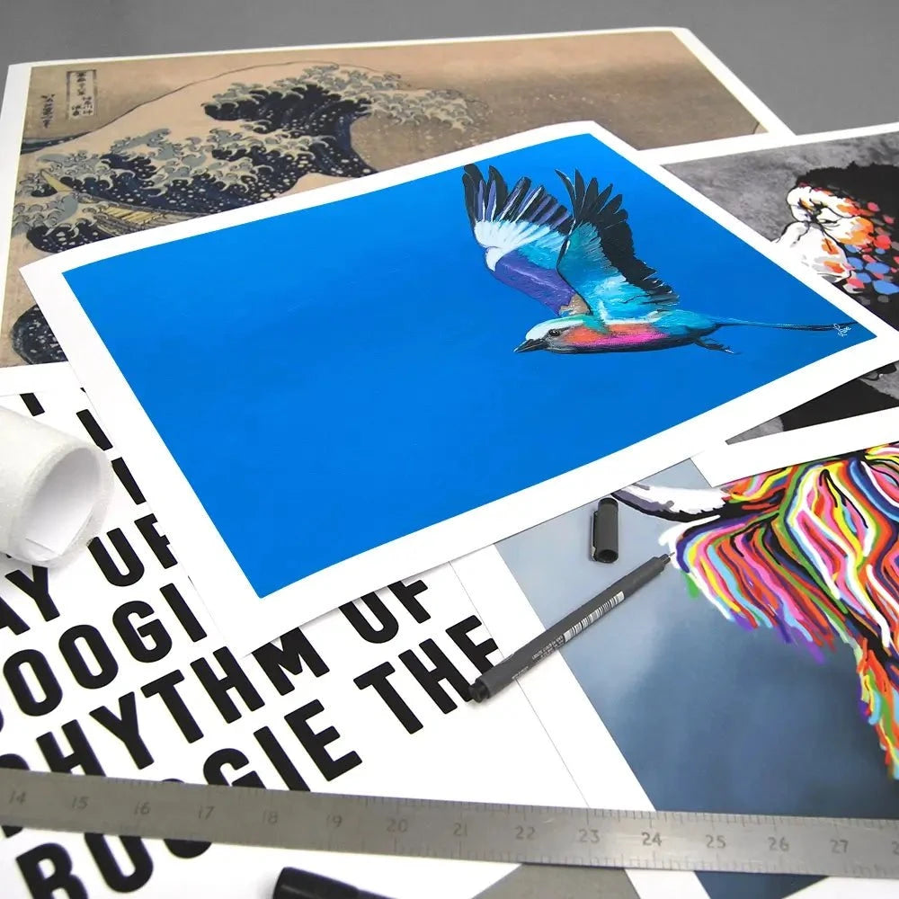 Lilac Breasted Roller In Flight Art Print Lilac Breasted Roller In Flight Art Print wall art product Laure Bury