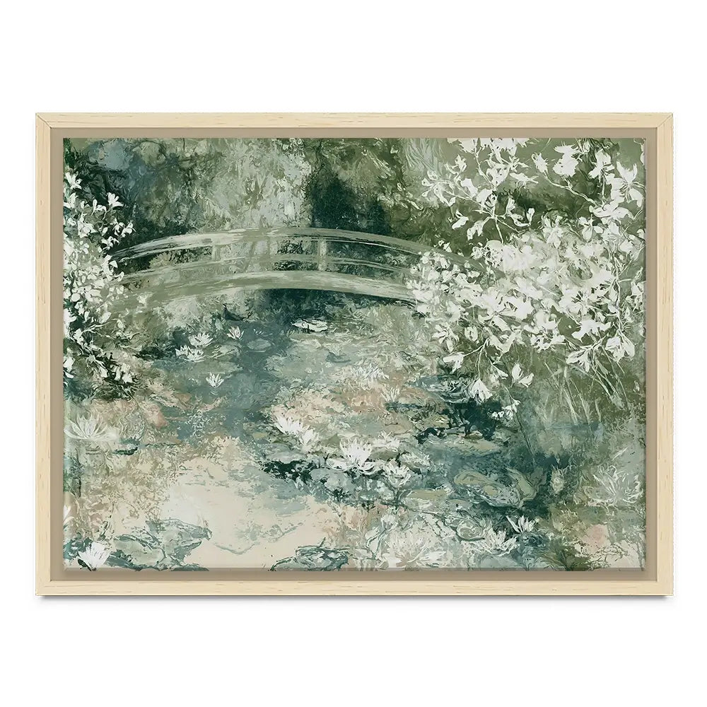 Lily Pond Bridge Canvas Print Lily Pond Bridge Canvas Print wall art product Chromatic Storm Studio
