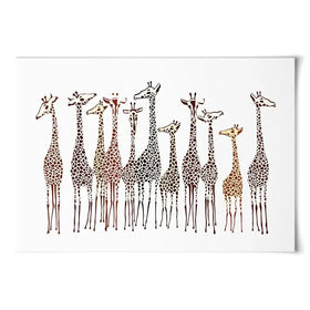 Line Of Giraffes Art Print Line Of Giraffes Art Print wall art product fresher / Shutterstock