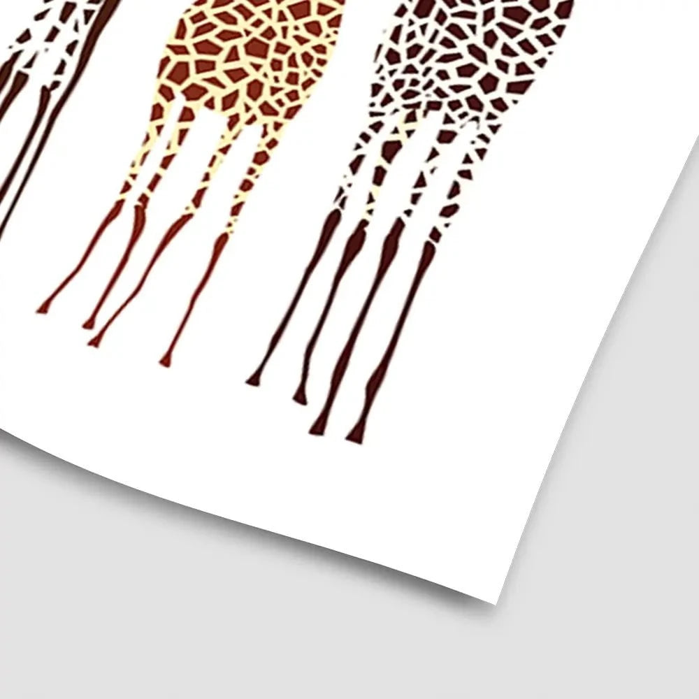 Line Of Giraffes Art Print Line Of Giraffes Art Print wall art product fresher / Shutterstock