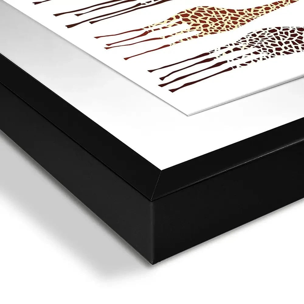 Line Of Giraffes Framed Art Print Line Of Giraffes Framed Art Print wall art product fresher / Shutterstock