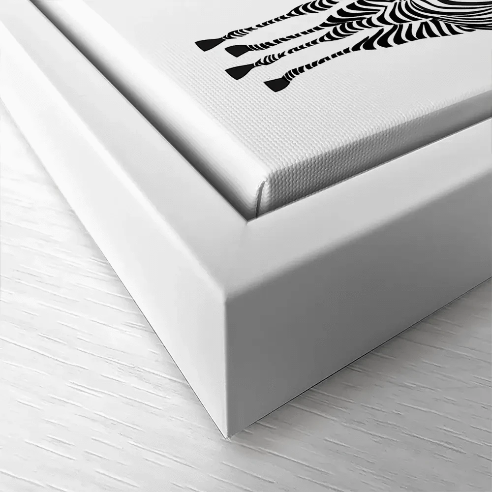 Line Of Zebras Canvas Print Line Of Zebras Canvas Print wall art product fresher / Shutterstock