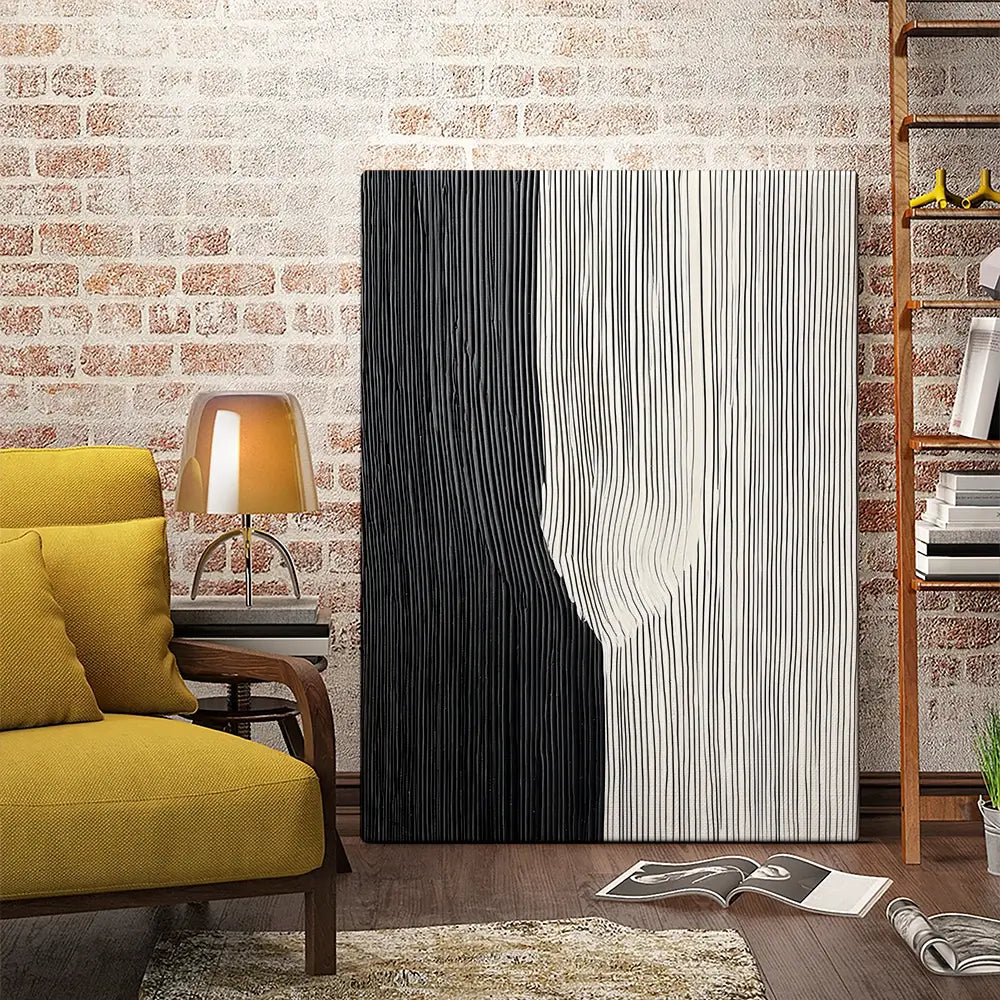 Lined Stripes Canvas Print Lined Stripes Canvas Print wall art product LSR Design Studio - Independent