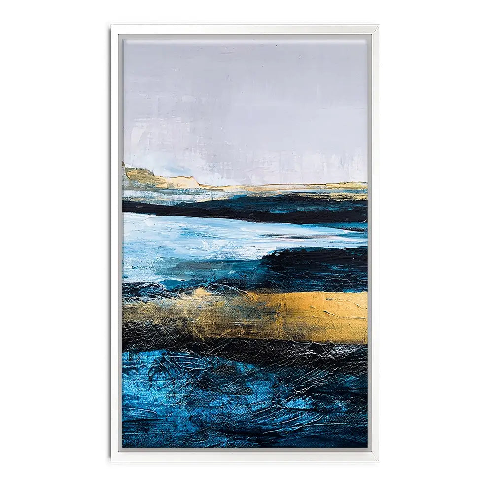 Lined With Blue Canvas Print Lined With Blue Canvas Print wall art product Adelina ART / Shutterstock