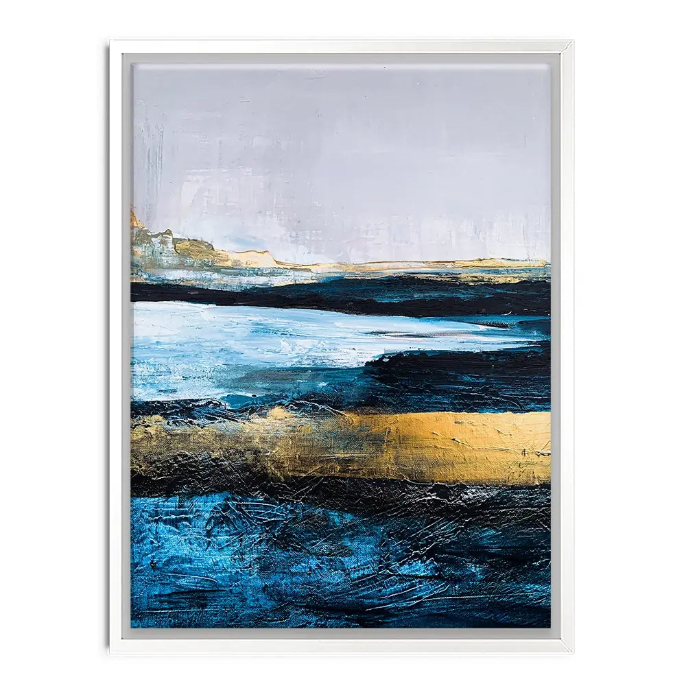 Lined With Blue Canvas Print Lined With Blue Canvas Print wall art product Adelina ART / Shutterstock