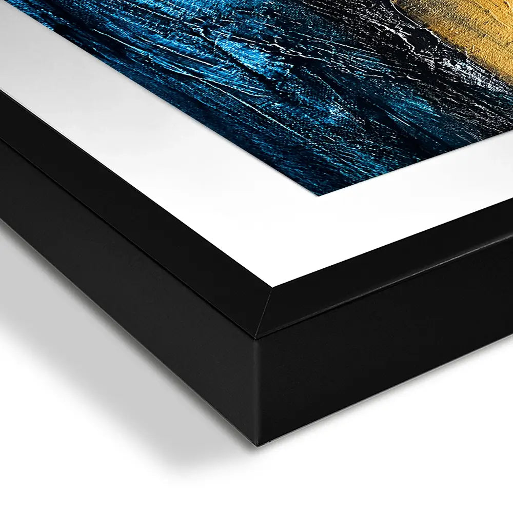 Lined With Blue Framed Art Print Lined With Blue Framed Art Print wall art product Adelina ART / Shutterstock