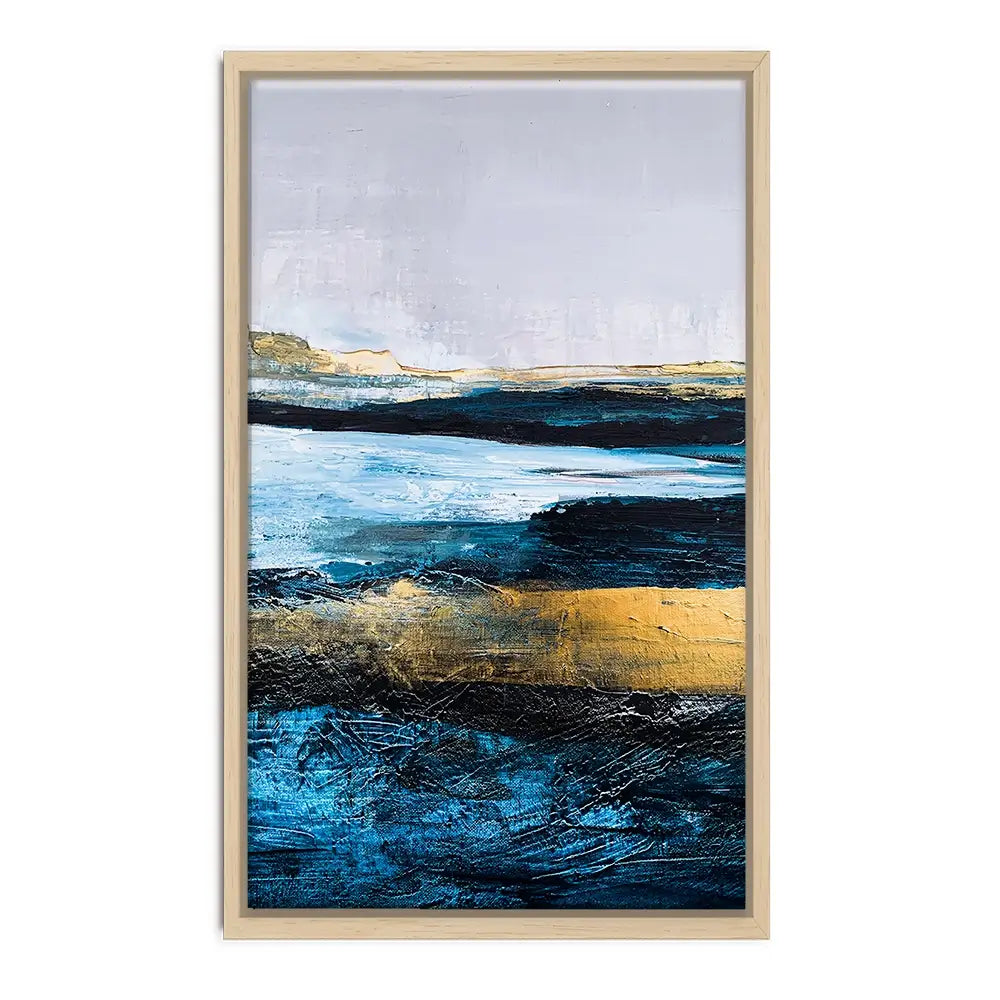 Lined With Blue Oversized Canvas Print Lined With Blue Oversized Canvas Print wall art product Adelina ART / Shutterstock