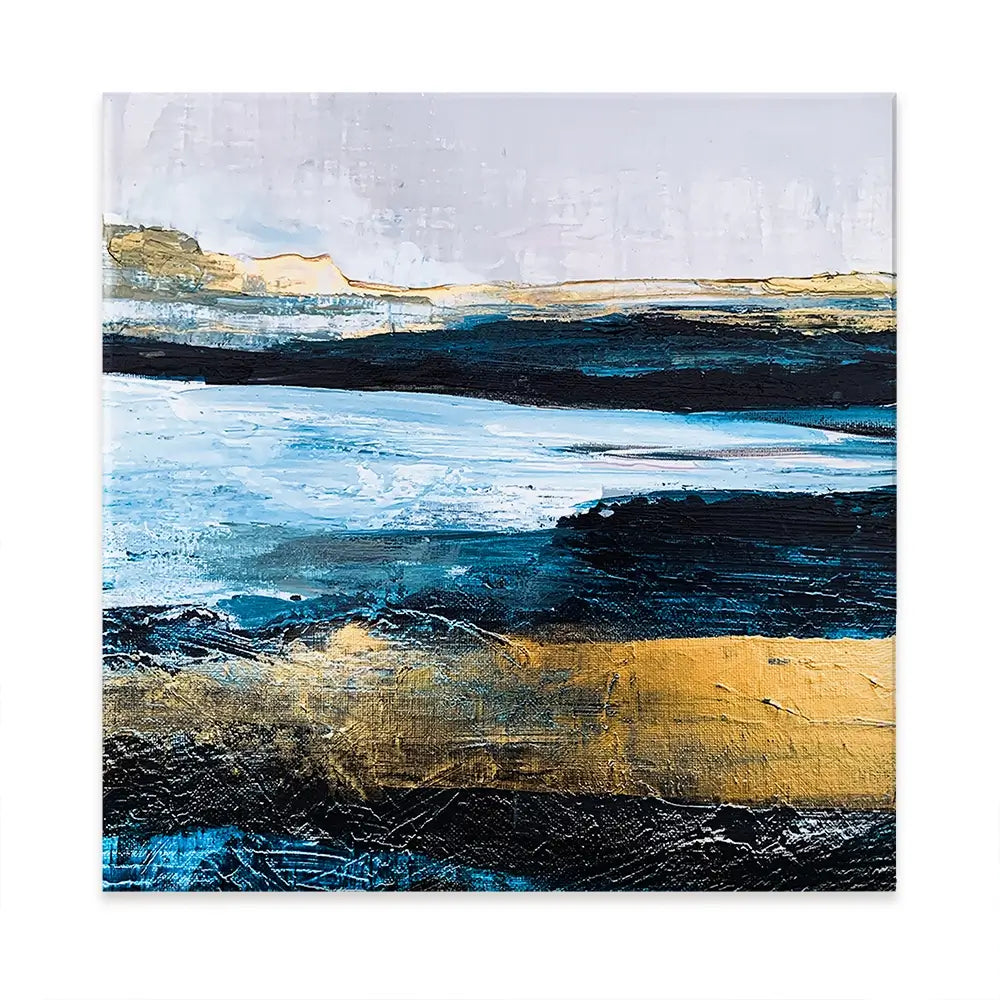 Lined With Blue Oversized Canvas Print Lined With Blue Oversized Canvas Print wall art product Adelina ART / Shutterstock