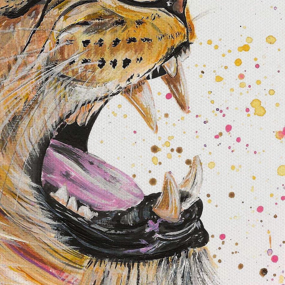 Lion And Lioness Duo Canvas Print Lion And Lioness Duo Canvas Print wall art product Emma LC Art