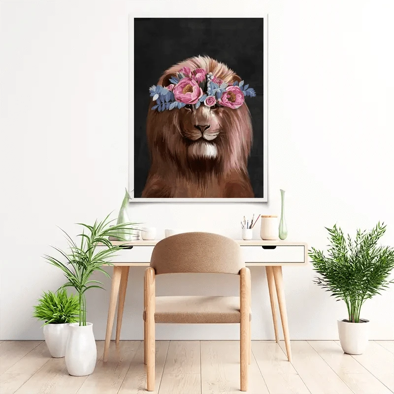 Lion Crown Art Print Lion Crown Art Print wall art product Svetlana Aleynikova