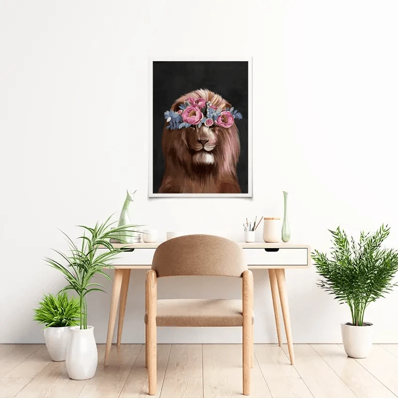 Lion Crown Art Print Lion Crown Art Print wall art product Svetlana Aleynikova