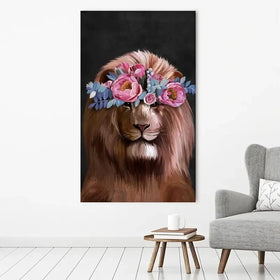 Lion Crown Canvas Print Lion Crown Canvas Print wall art product Svetlana Aleynikova