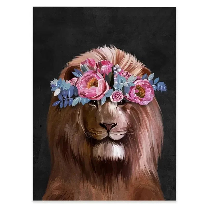 Lion Crown Canvas Print Lion Crown Canvas Print wall art product Svetlana Aleynikova