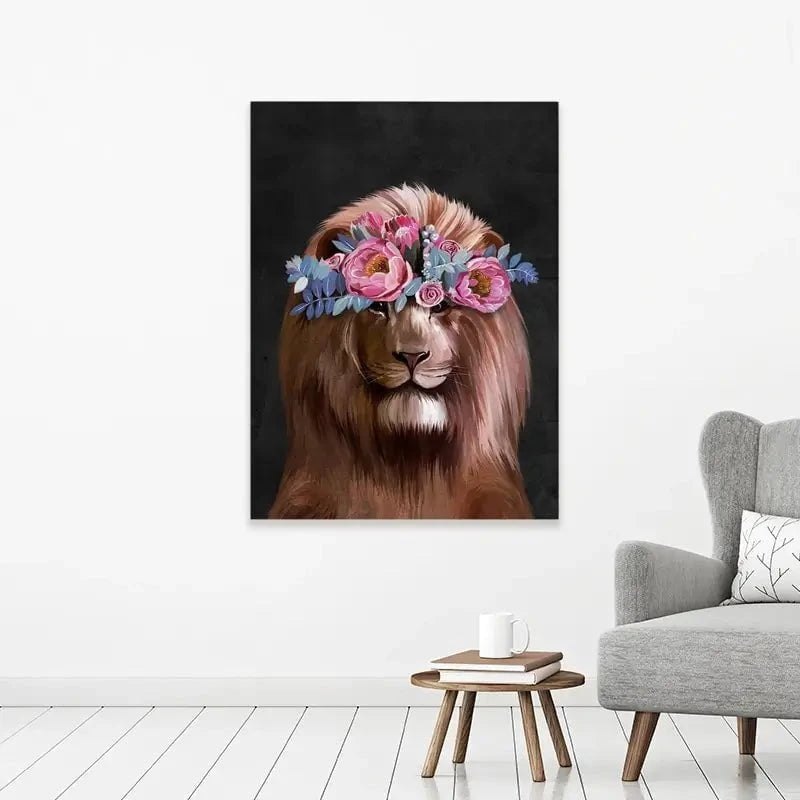 Lion Crown Canvas Print Lion Crown Canvas Print wall art product Svetlana Aleynikova