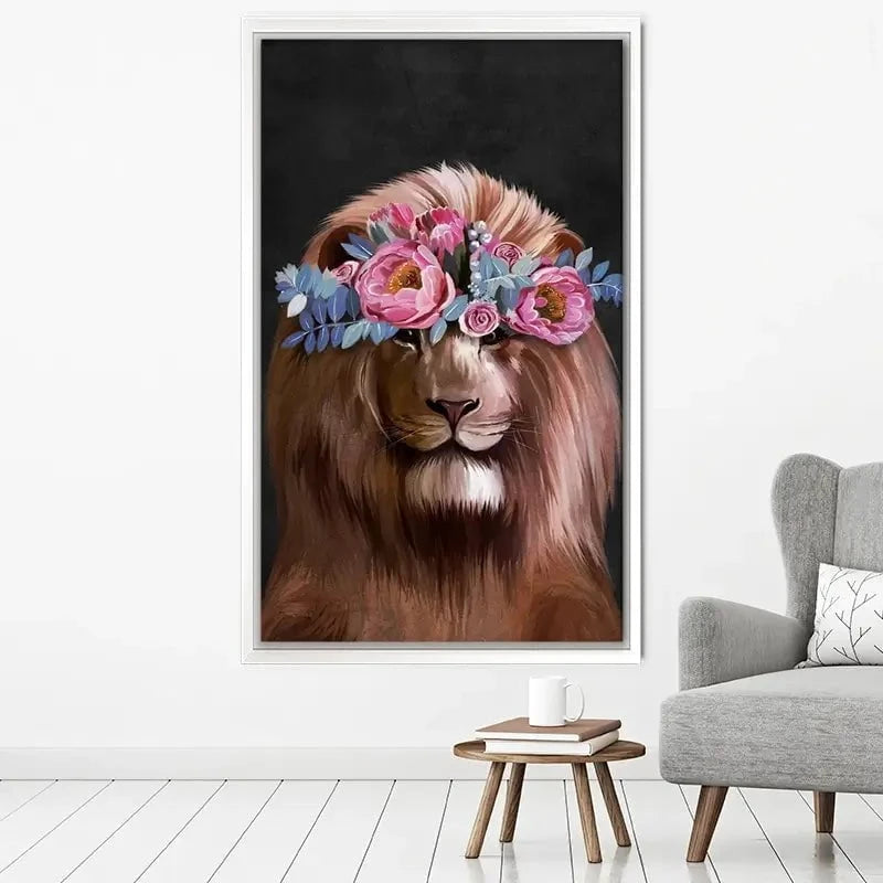 Lion Crown Canvas Print Lion Crown Canvas Print wall art product Svetlana Aleynikova