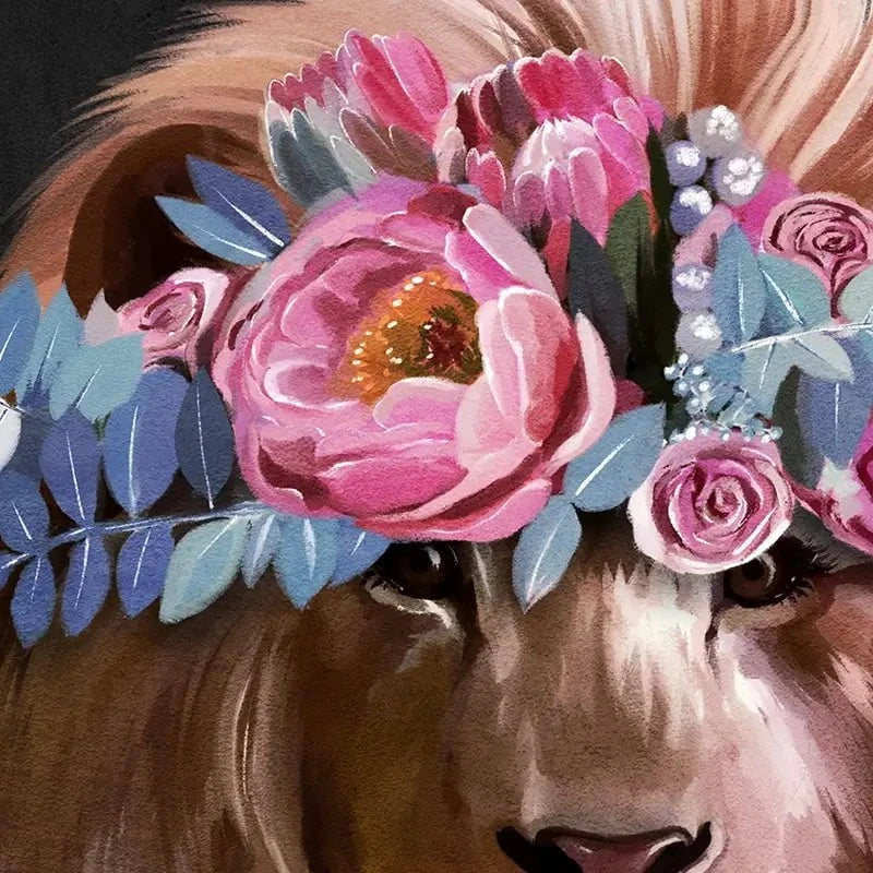 Lion Crown Framed Art Print Lion Crown Framed Art Print wall art product Svetlana Aleynikova