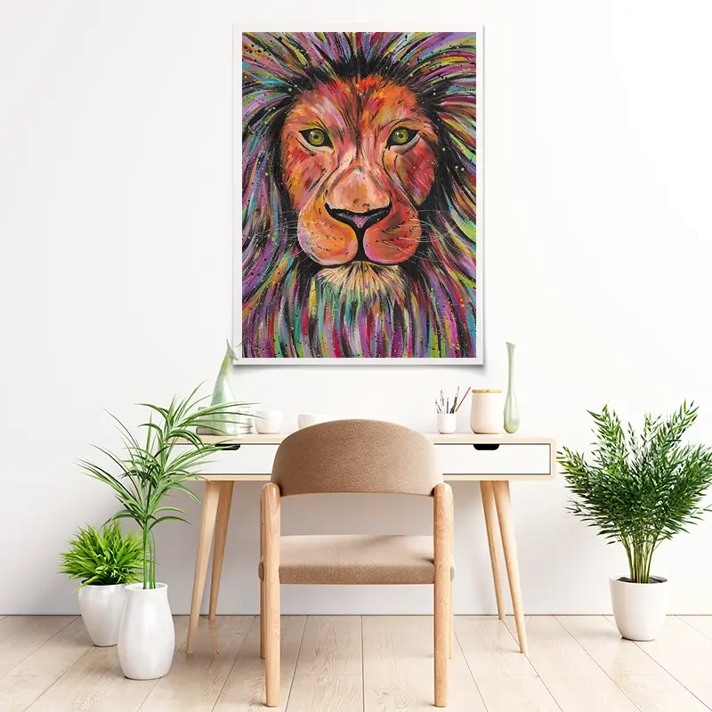 Lion Elio Art Print Lion Elio Art Print wall art product Emma LC Art