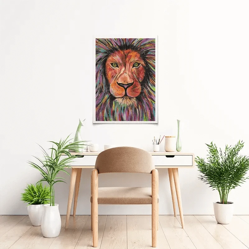 Lion Elio Art Print Lion Elio Art Print wall art product Emma LC Art