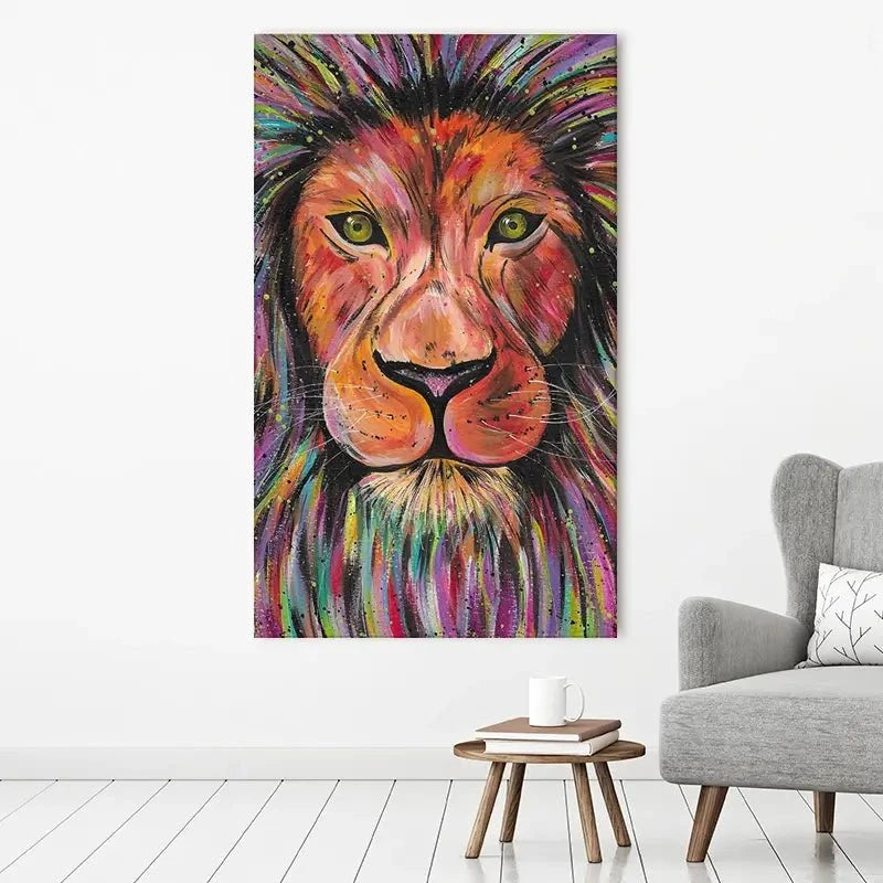 Lion Elio Canvas Print Lion Elio Canvas Print wall art product Emma LC Art