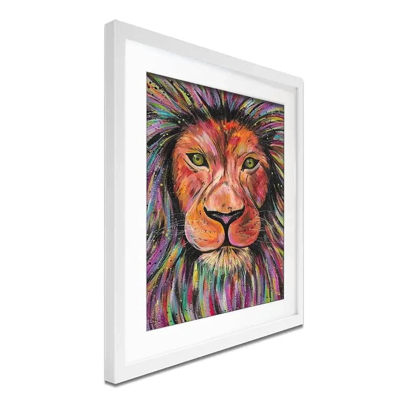 Lion Elio Framed Art Print Lion Elio Framed Art Print wall art product Emma LC Art