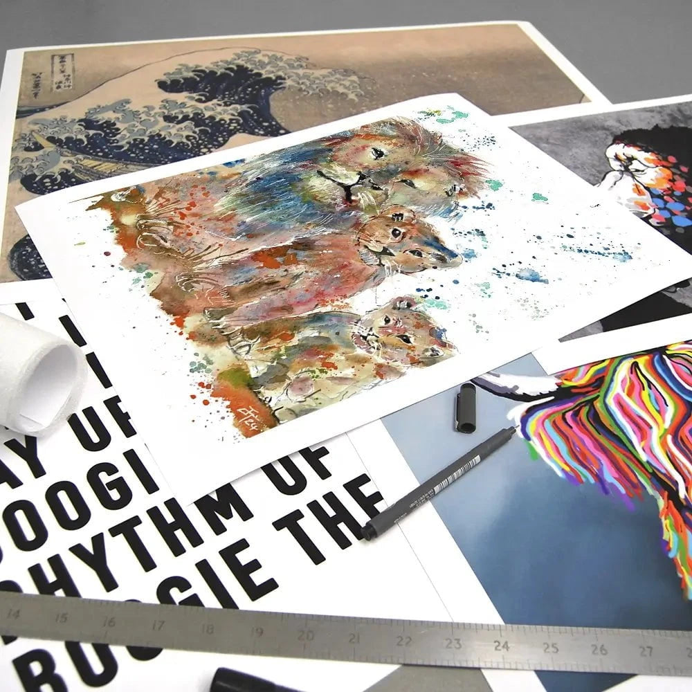 Lion Family Art Print Lion Family Art Print wall art product Jamie Taylor