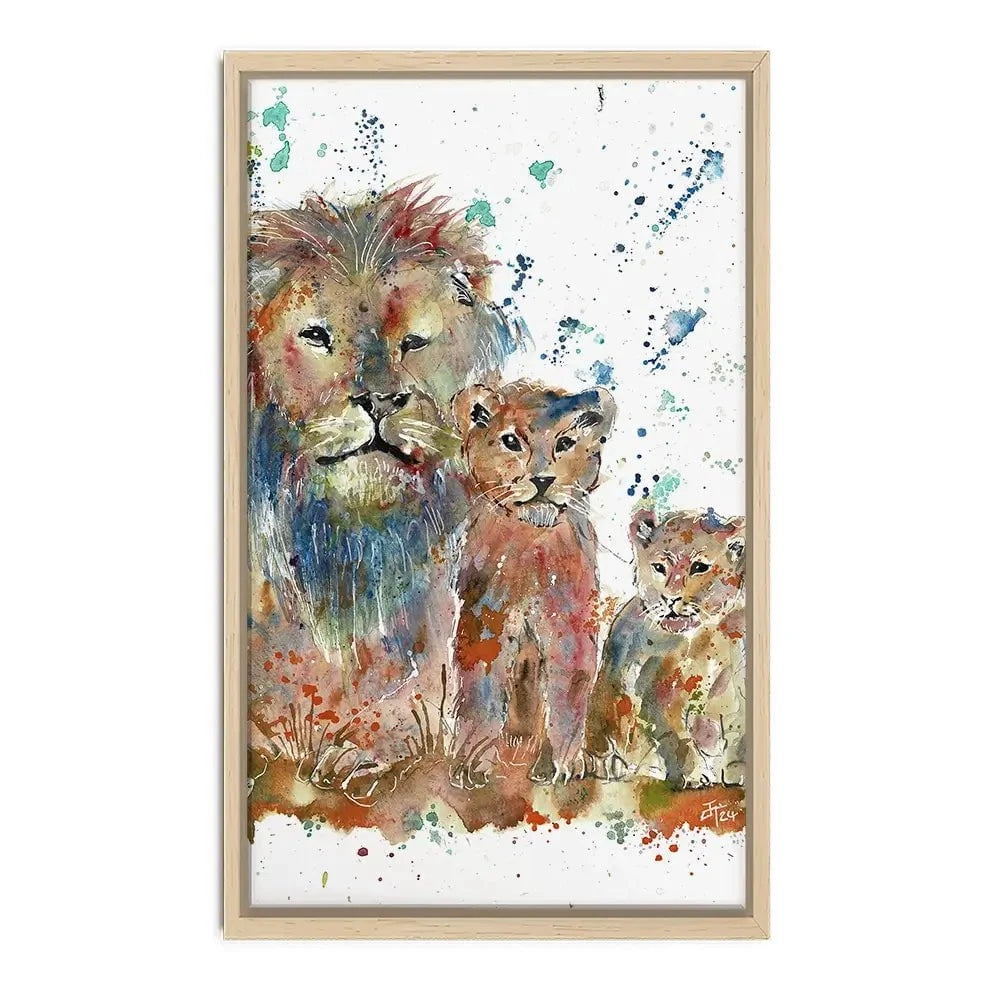 Lion Family Canvas Print Lion Family Canvas Print wall art product Jamie Taylor