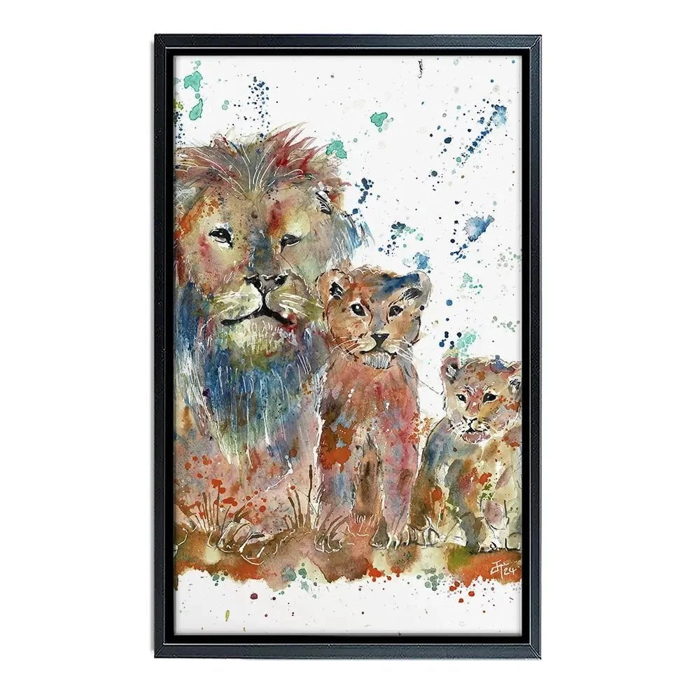 Lion Family Canvas Print Lion Family Canvas Print wall art product Jamie Taylor