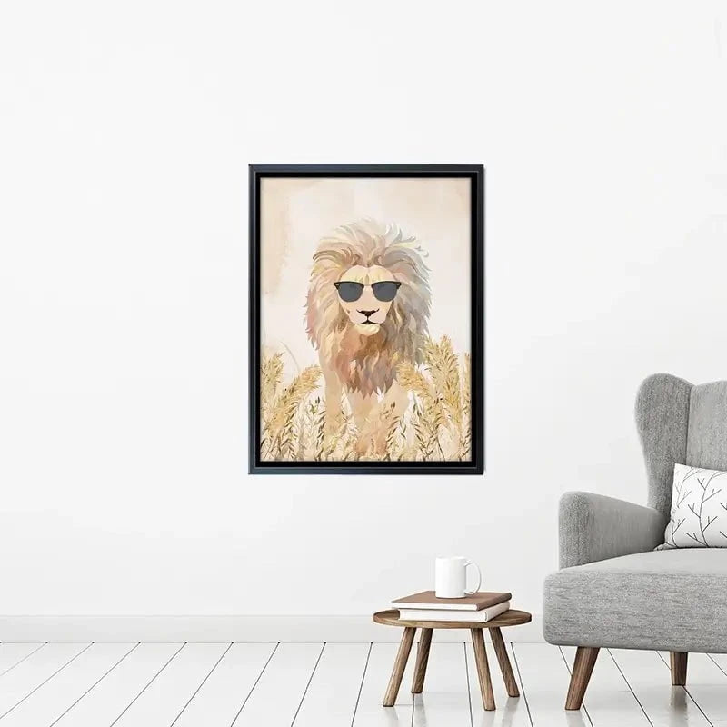 Lion In The Grass Canvas Print Lion In The Grass Canvas Print wall art product Sarah Manovski
