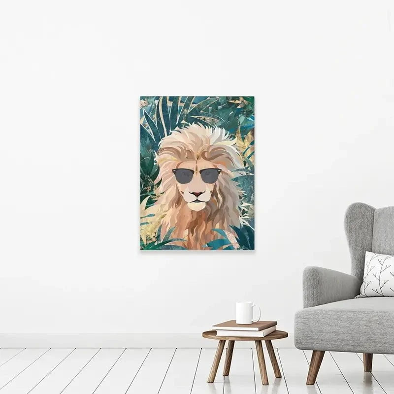 Lion In The Jungle Canvas Print Lion In The Jungle Canvas Print wall art product Sarah Manovski