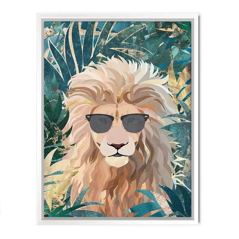 Lion In The Jungle Canvas Print Lion In The Jungle Canvas Print wall art product Sarah Manovski