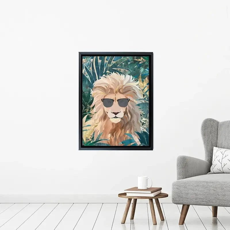 Lion In The Jungle Canvas Print Lion In The Jungle Canvas Print wall art product Sarah Manovski