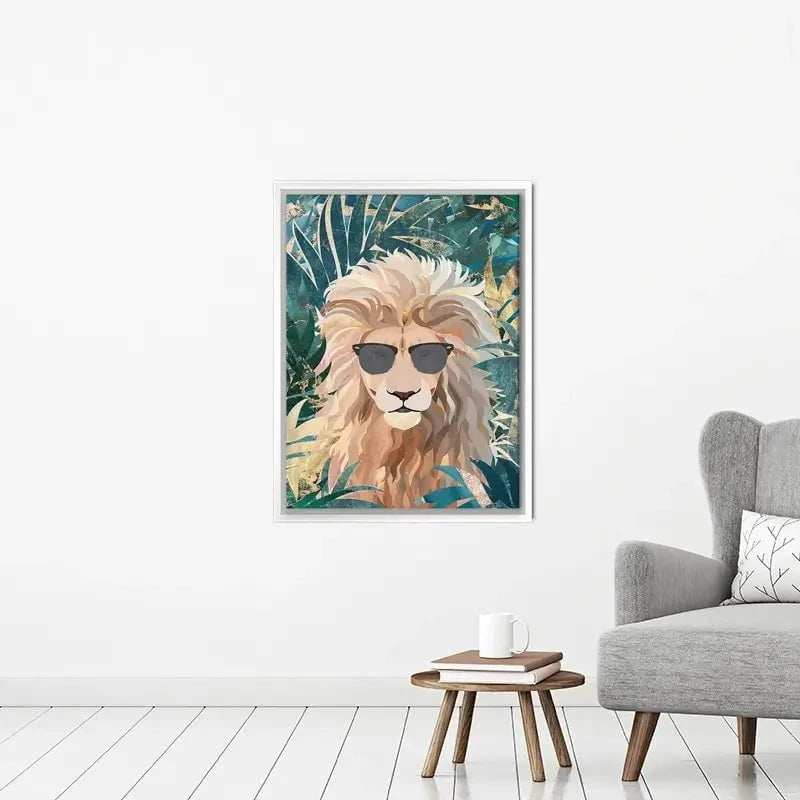 Lion In The Jungle Canvas Print Lion In The Jungle Canvas Print wall art product Sarah Manovski