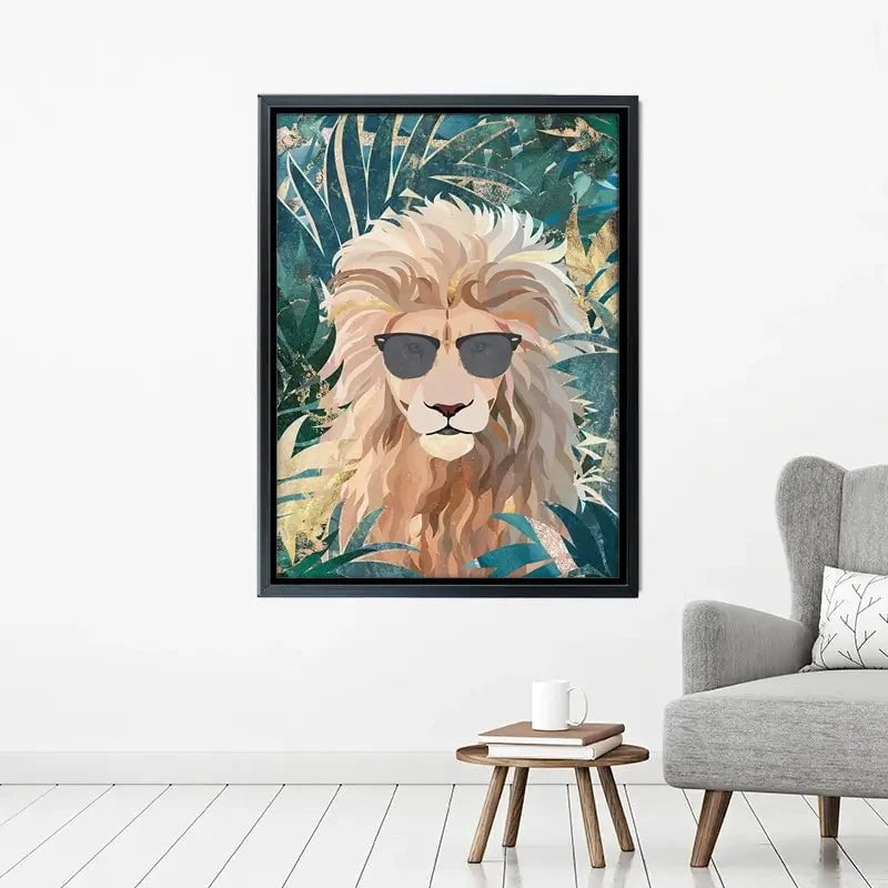 Lion In The Jungle Canvas Print Lion In The Jungle Canvas Print wall art product Sarah Manovski