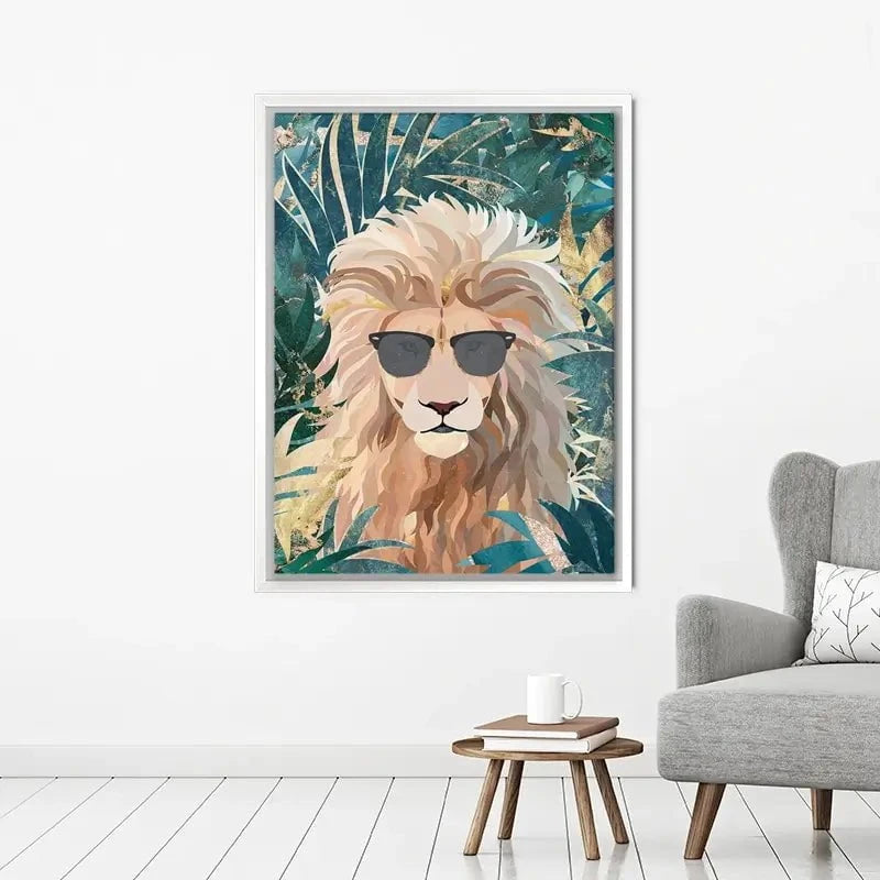 Lion In The Jungle Canvas Print Lion In The Jungle Canvas Print wall art product Sarah Manovski