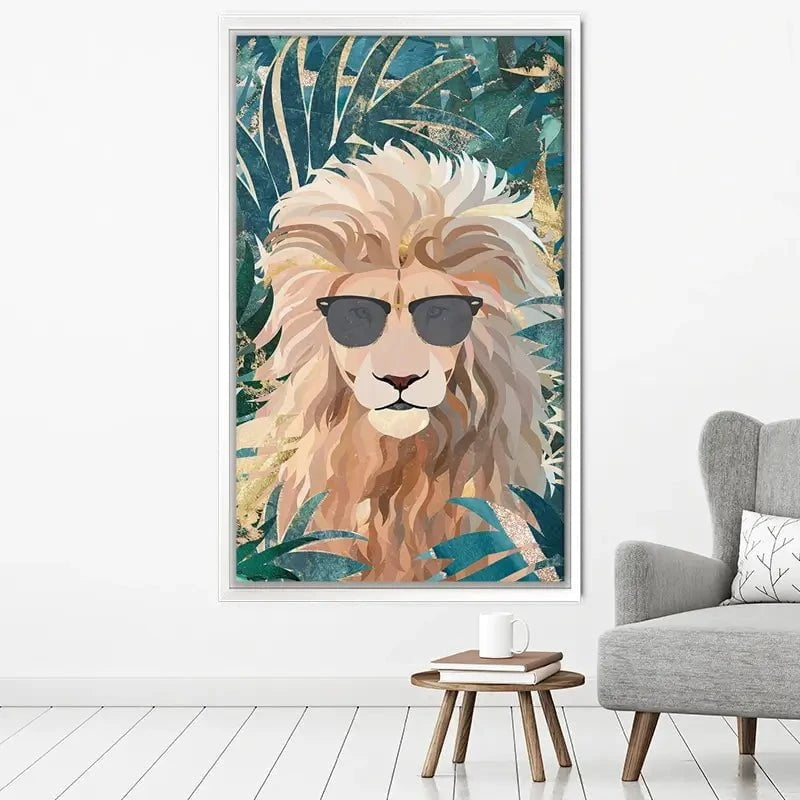 Lion In The Jungle Canvas Print Lion In The Jungle Canvas Print wall art product Sarah Manovski