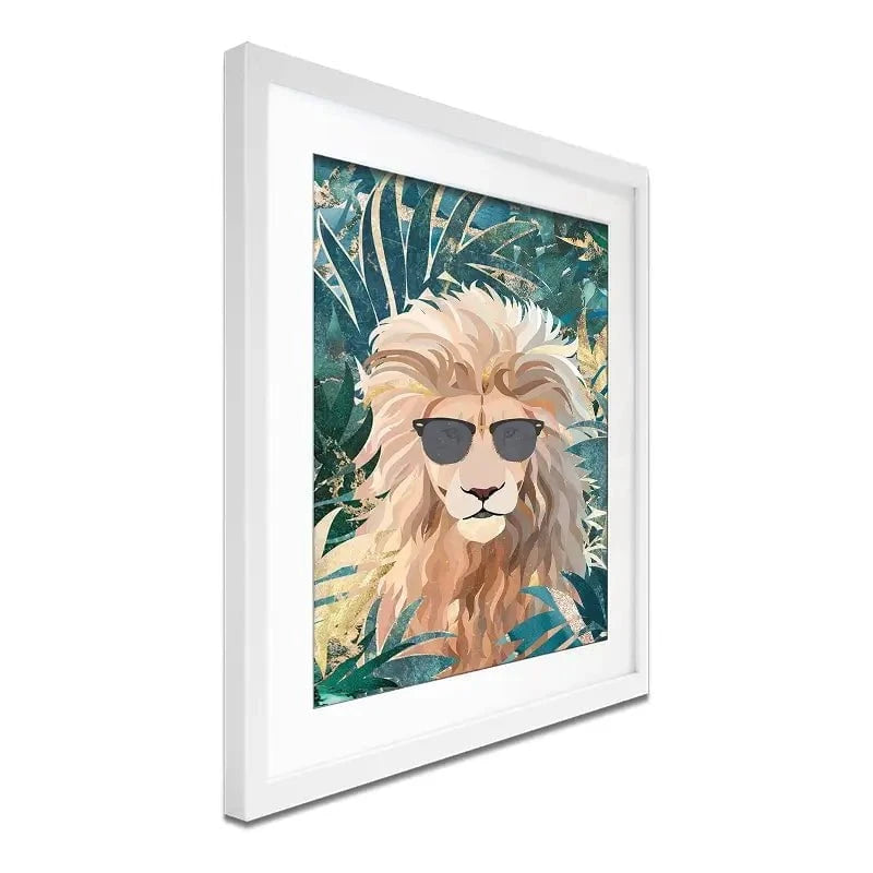 Lion In The Jungle Framed Art Print Lion In The Jungle Framed Art Print wall art product Sarah Manovski