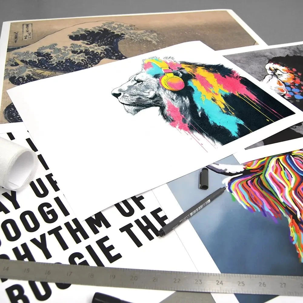 Lion On Air Art Print Lion On Air Art Print wall art product Svetlana Aleynikova