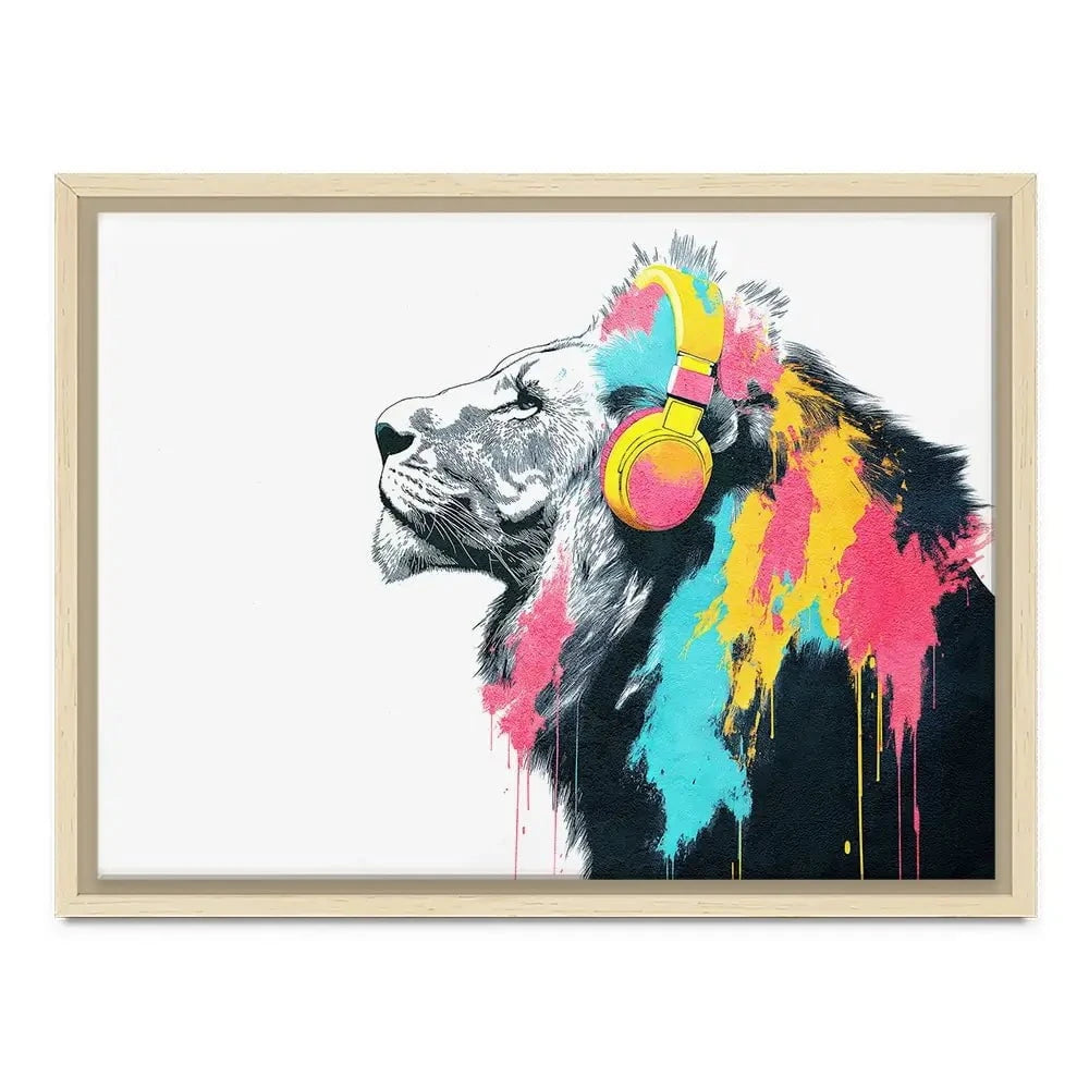 Lion On Air Canvas Print Lion On Air Canvas Print wall art product Svetlana Aleynikova