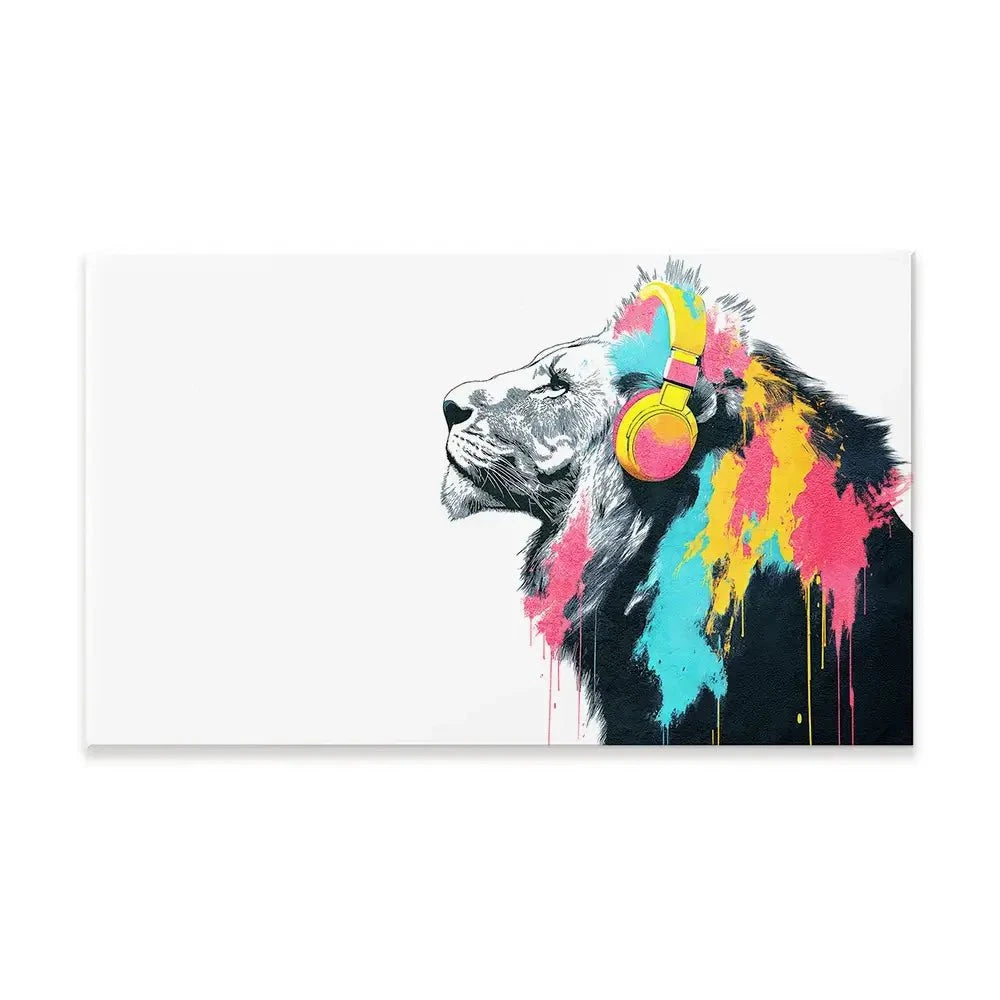 Lion On Air Canvas Print Lion On Air Canvas Print wall art product Svetlana Aleynikova