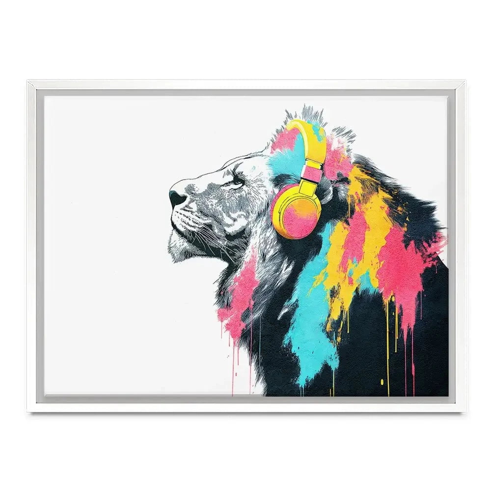 Lion On Air Canvas Print Lion On Air Canvas Print wall art product Svetlana Aleynikova