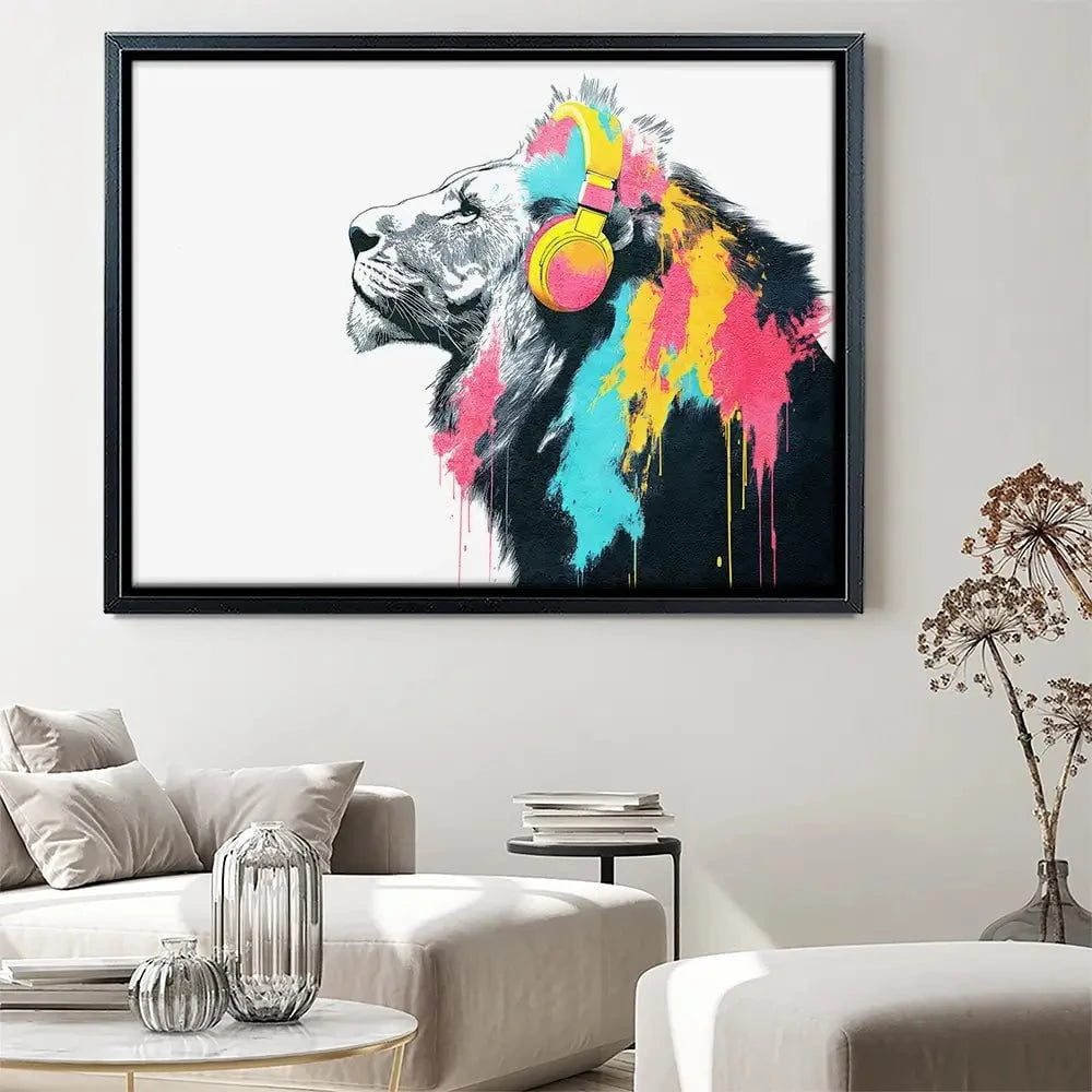 Lion On Air Canvas Print Lion On Air Canvas Print wall art product Svetlana Aleynikova