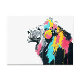 Lion On Air Canvas Print Lion On Air Canvas Print wall art product Svetlana Aleynikova