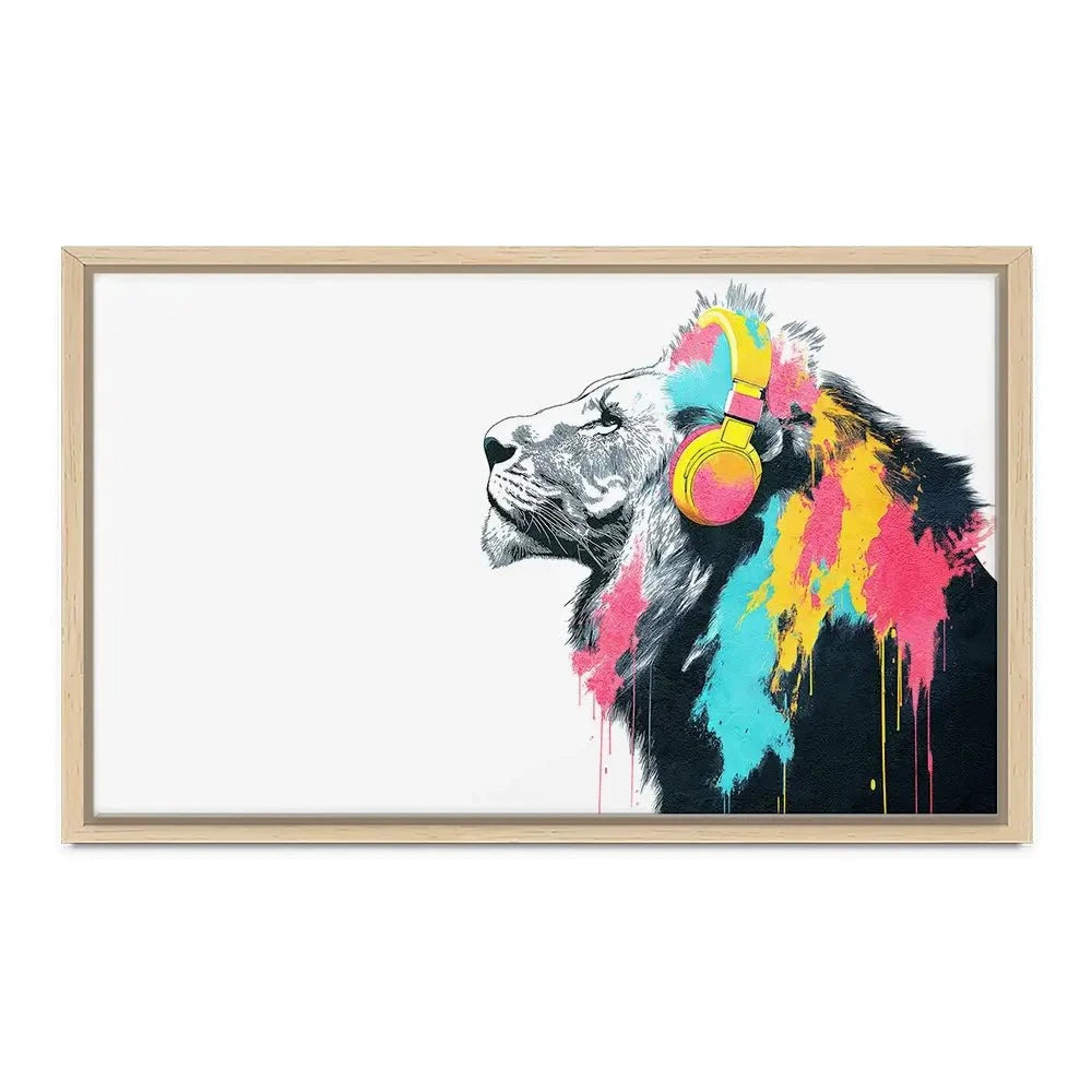 Lion On Air Canvas Print Lion On Air Canvas Print wall art product Svetlana Aleynikova