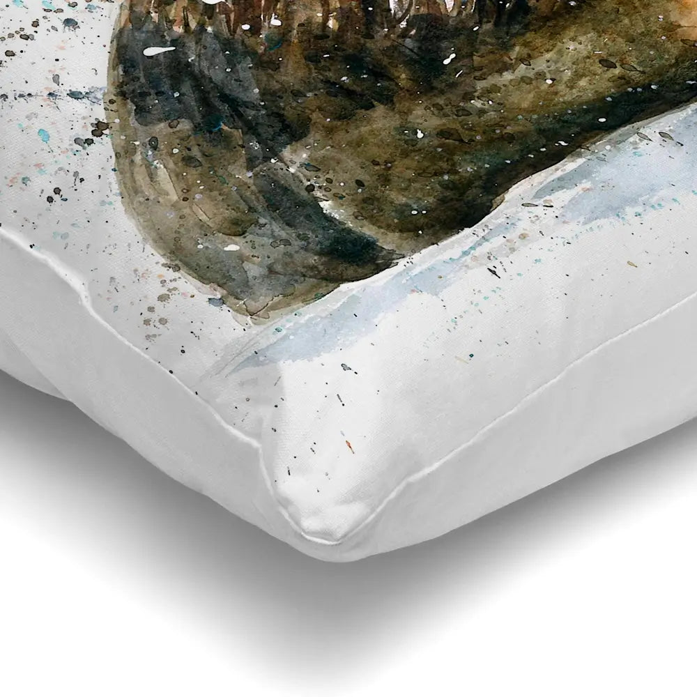 Lion Paint Splash Cushion Lion Paint Splash Cushion wall art product Art Print Shop
