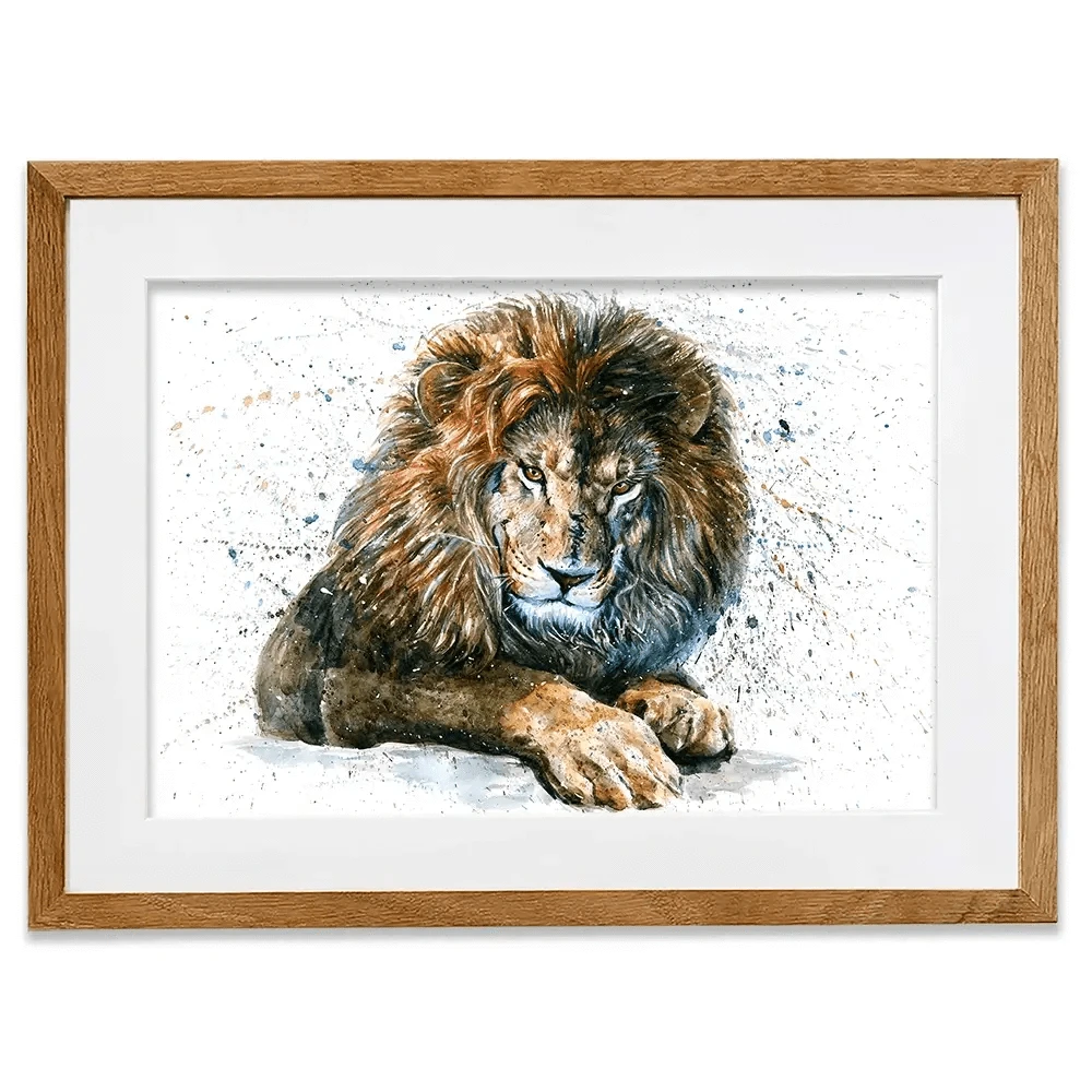 Lion Paint Splash Framed Art Print Lion Paint Splash Framed Art Print wall art product KOSTART / Shutterstock