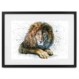 Lion Paint Splash Framed Art Print Lion Paint Splash Framed Art Print wall art product KOSTART / Shutterstock