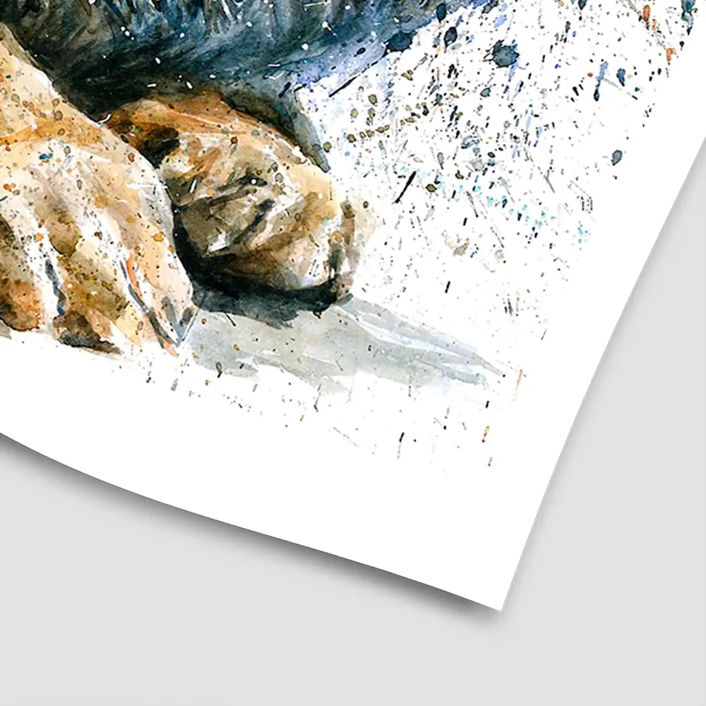 Lion Paint Splash Square Art Print Lion Paint Splash Square Art Print wall art product Art Print Shop