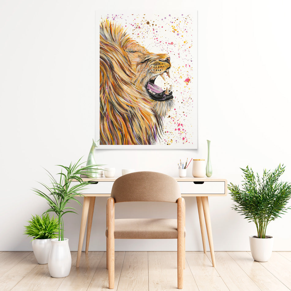 Lion Rory Art Print Lion Rory Art Print wall art product Emma LC Art