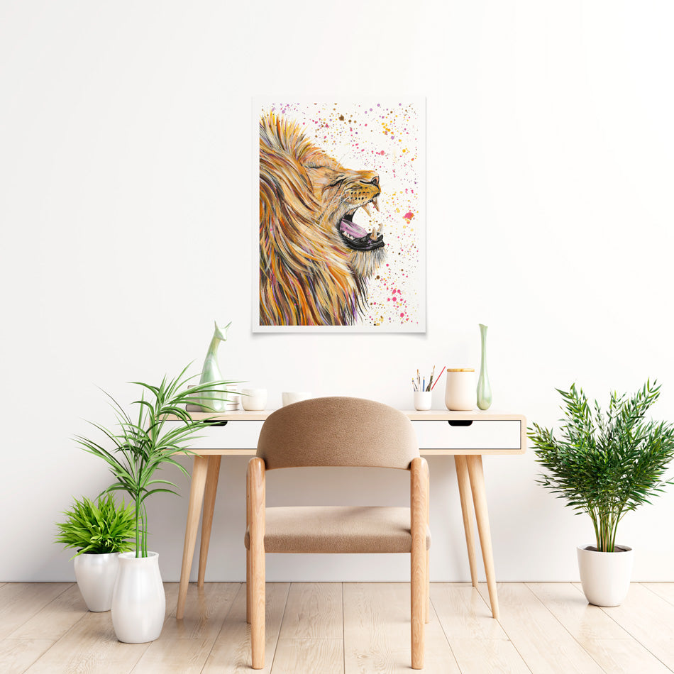 Lion Rory Art Print Lion Rory Art Print wall art product Emma LC Art