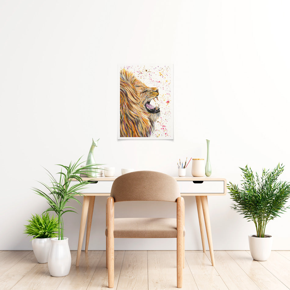 Lion Rory Art Print Lion Rory Art Print wall art product Emma LC Art